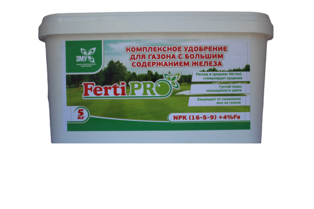 Удобрение газонное PRO GRAN с большим содержанием железа Спорт4 5кг/25кг