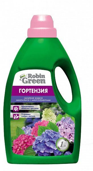 Удобрение цветочное минеральное жидкое Робин Грин для Гортензий 1л
