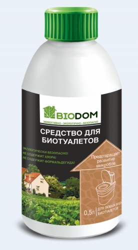 Средство для биотуалетов BIODOM / ИНТА-ВИР 0,5л