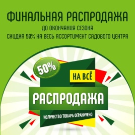Новости Финальная распродажа