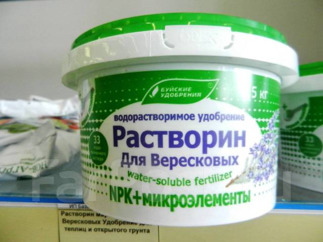 Удобрение цветочное минеральное водорастворимое Растворин для вересковых