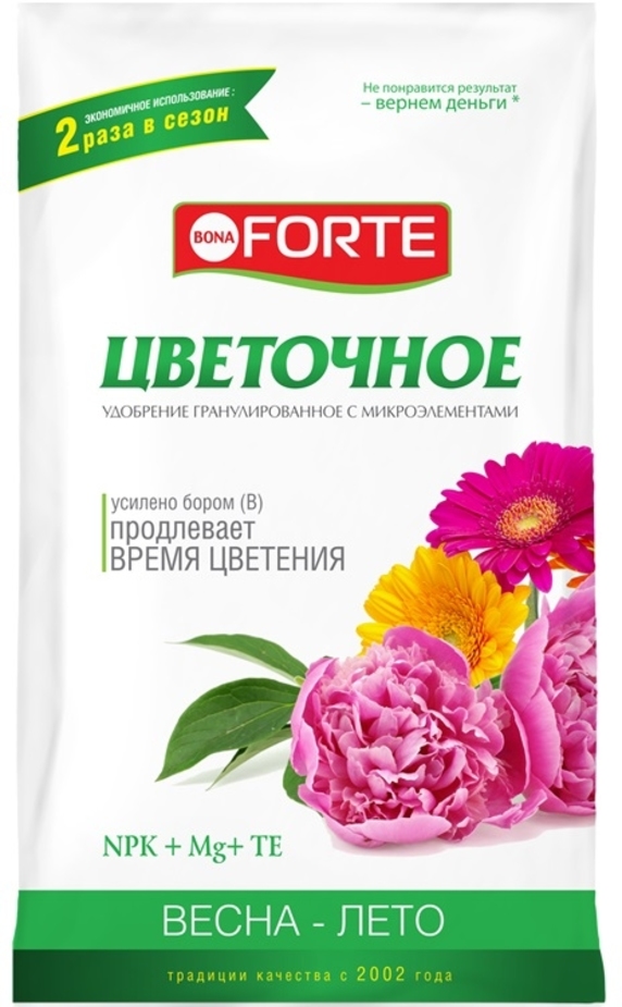 Удобрение цветочное Bona Forte NPK 8-20-30 Цветочное комплексн 1кг