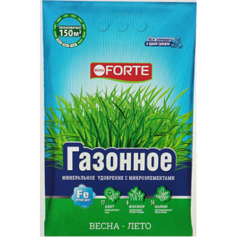 Удобрение газонное Bona Forte весна с микроэлементами 4,5кг 