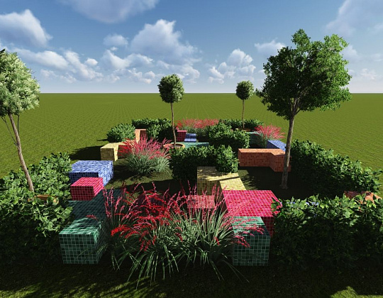 Александра Лаврухина – проект «Тетрис» – садовый центр «Южный» Проект кубики