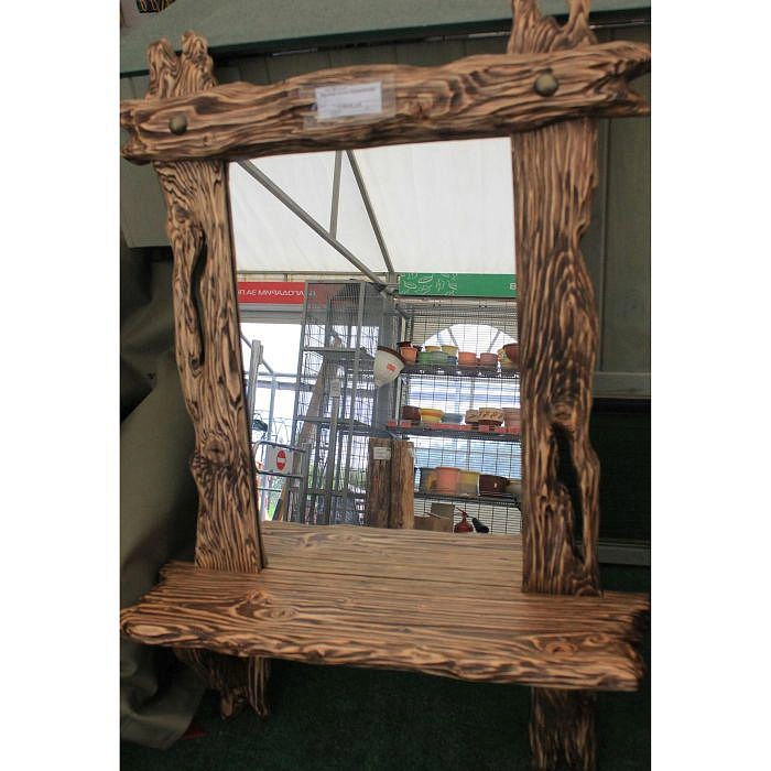 Зеркало резное деревянное